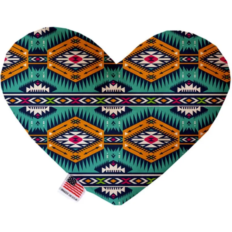 Turquoise Southwest Bone or Heart Dog Toy, More Sizes