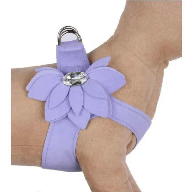 French Lavender Water Lily Step in Dog Harness - In Stock