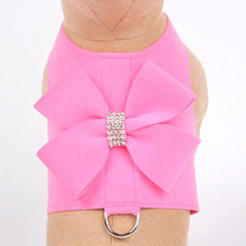 Perfect Pink Nouveau Bow Bailey II Dog Harnesses - Choose Colors