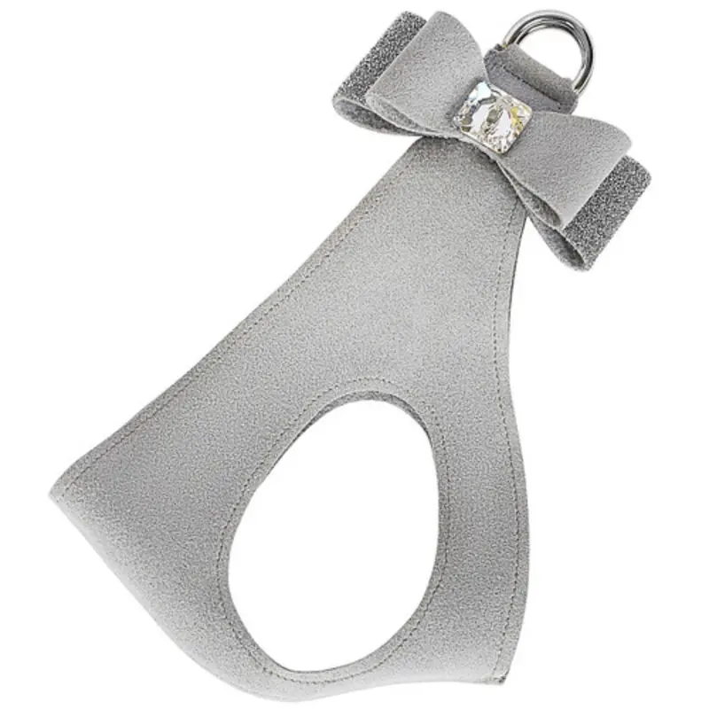 Platinum Crystal Stellar Big Bow Dog Step in Harness