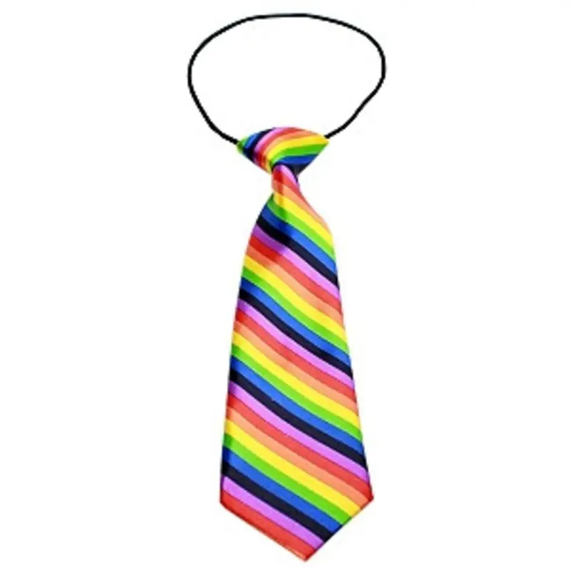 Big Dog Neck Ties - Rainbow Print One Size