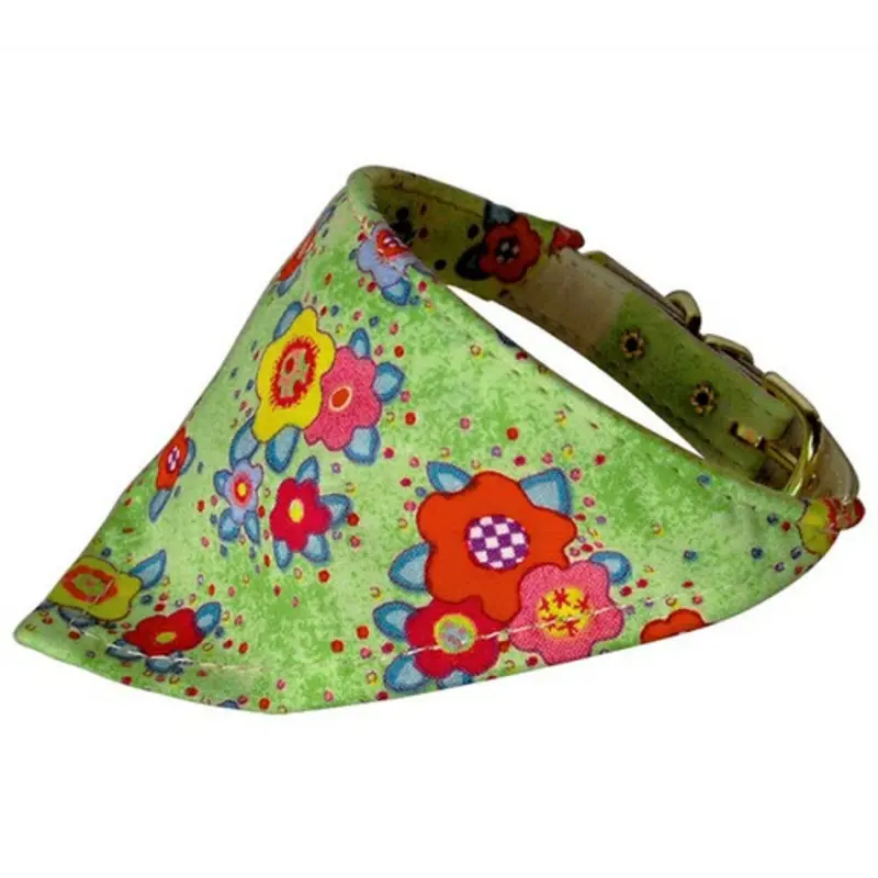 Dog Collar Bandana - Flowers 16, LAST ONE
