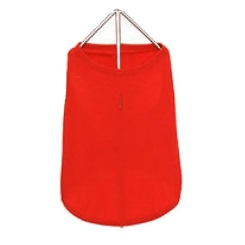 Dog Tank - Plain Red Bamboo Dog Tank XS