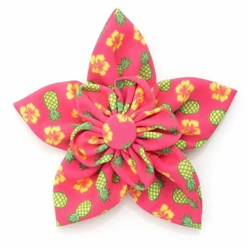 Pineapple Pet Dog Collar Flower Small