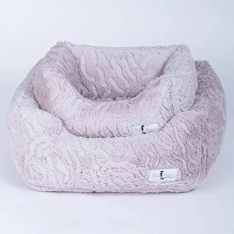 Designer Cuddle Dog Bed - Pink Ice Small