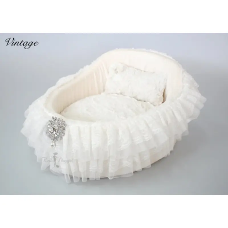 Vintage Crib Dog Bed