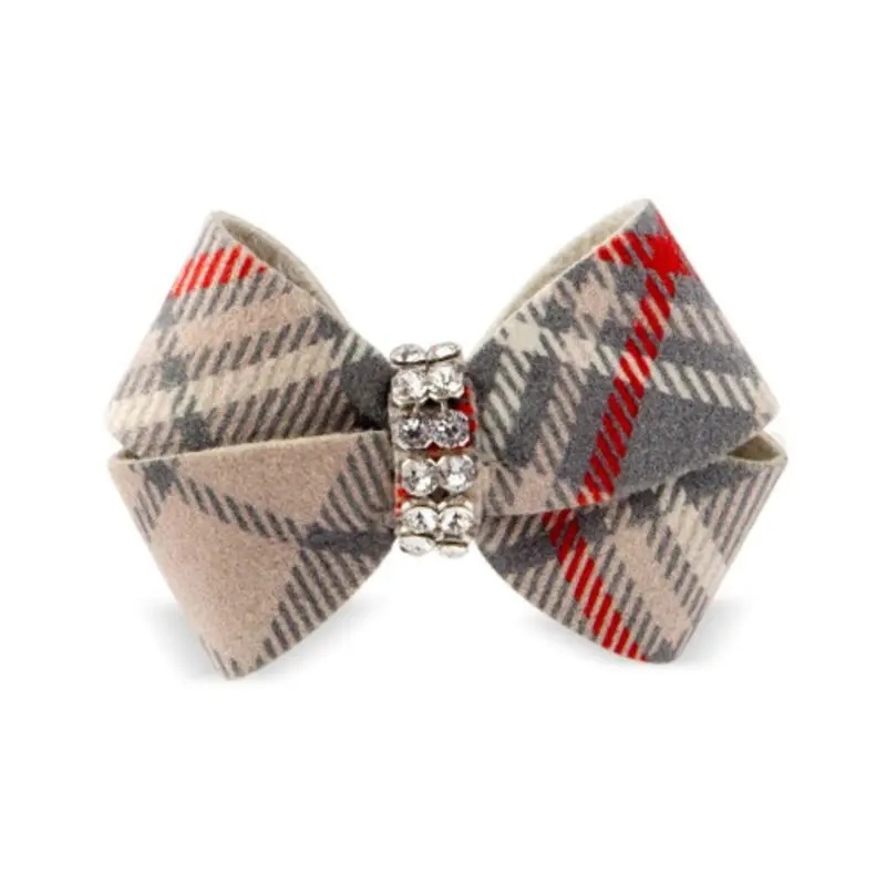 Doe Plaid Nouveau Bow Hair Bow Barrette