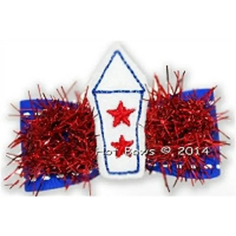 Dog Bow Barrette - Sky Rocket Latex Bands