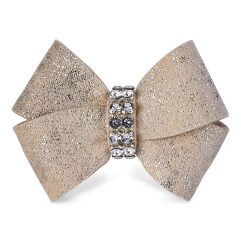 Glitzerati Champagne Nouveau Bow Hair Bow Barrette