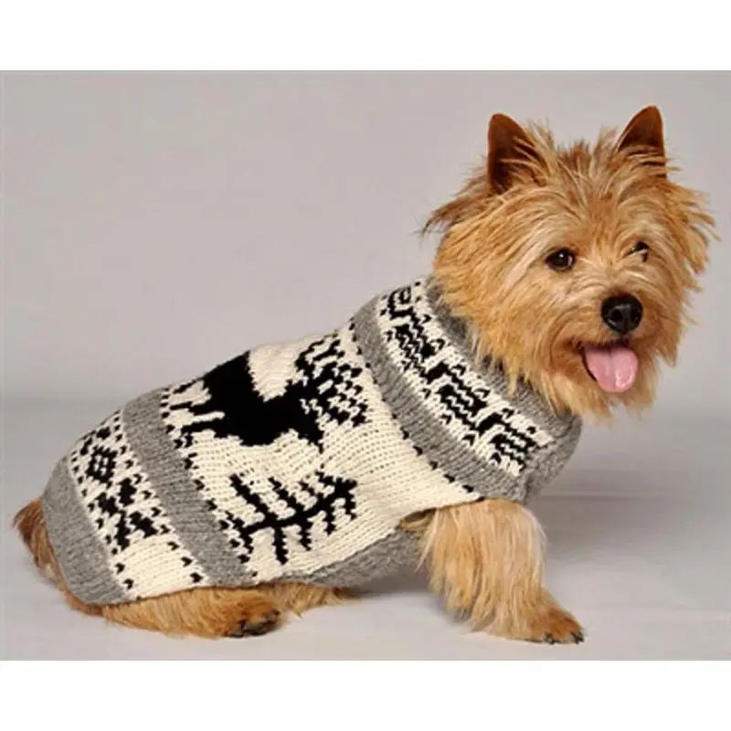 Reindeer Shawl Knit Dog Sweaters XXS