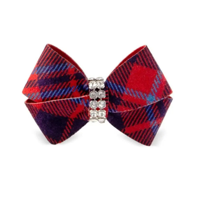 Scotty Chestnut Plaid Nouveau Bow Hair Bow Barrette