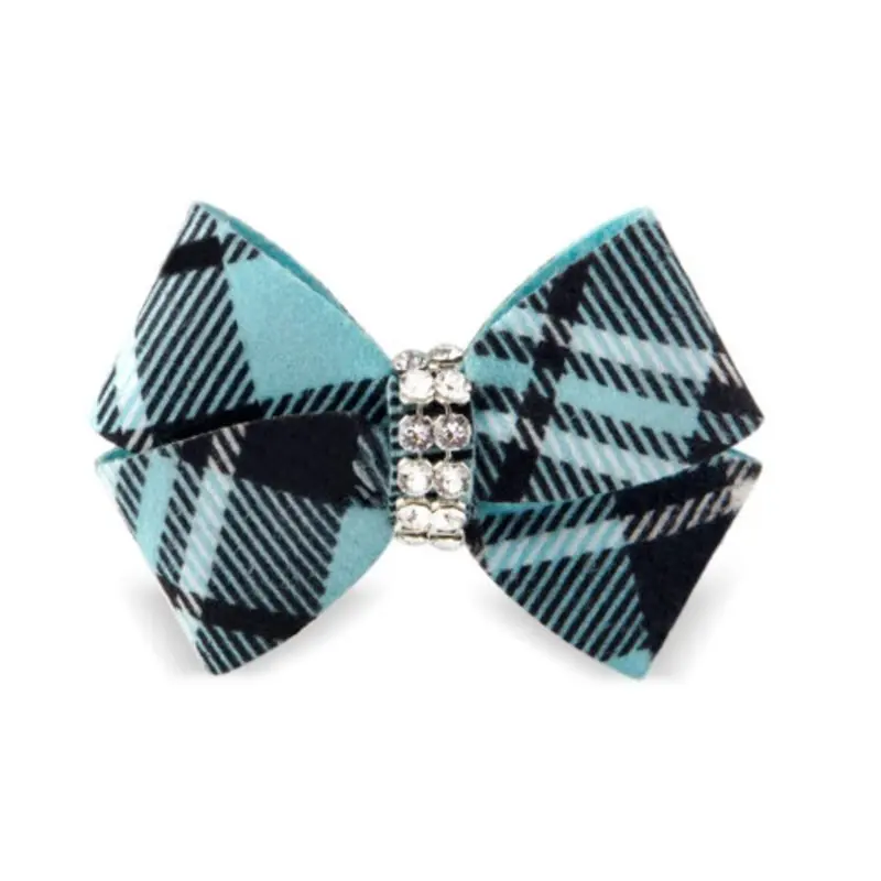 Tiffi Plaid Nouveau Bow Hair Bow Barrette