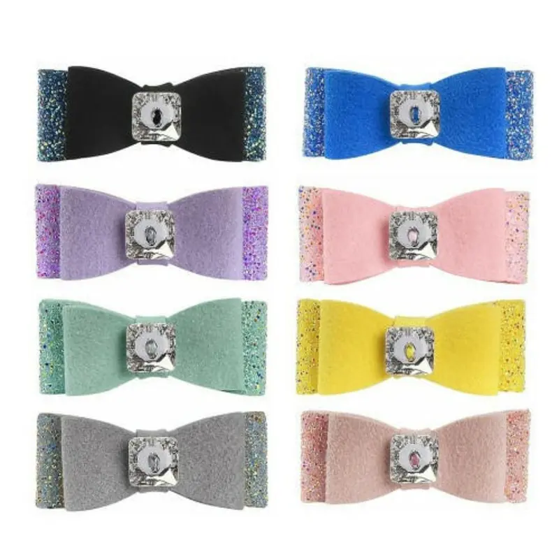 Aurora Borealis Crystal Stellar Big Bow Hair Bow - More Colors TW:  1 X 3/8