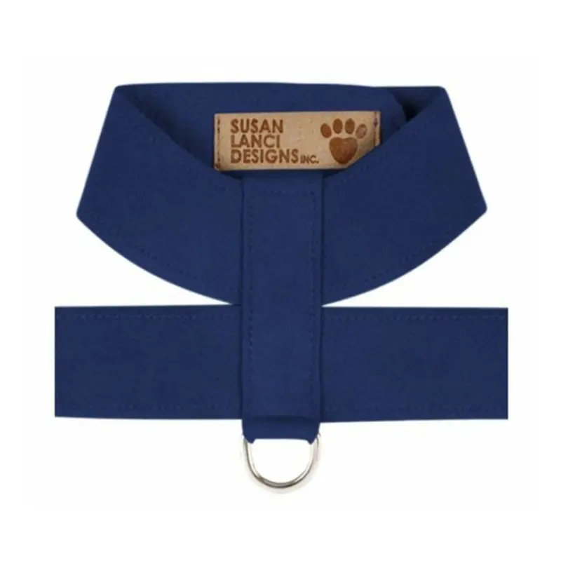 Indigo Blue Plain Dog Tinkie Harnesses by Susan Lanci Design