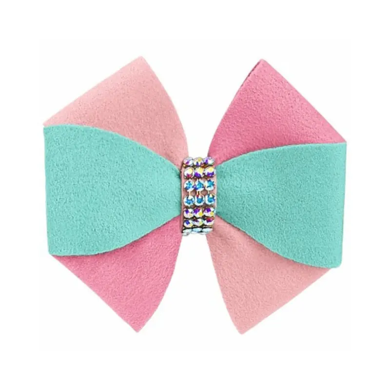 Pinwheel Cotton Candy Hair Bow Barrette One Size Only