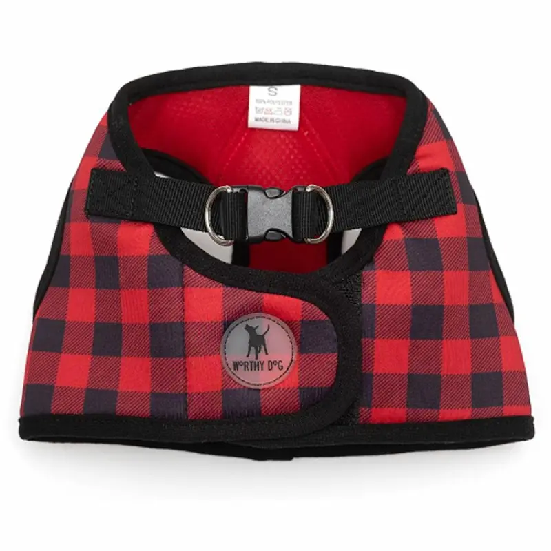 Worthy Dog Step-in Sidekick Dog Harness - Buffalo Plaid
