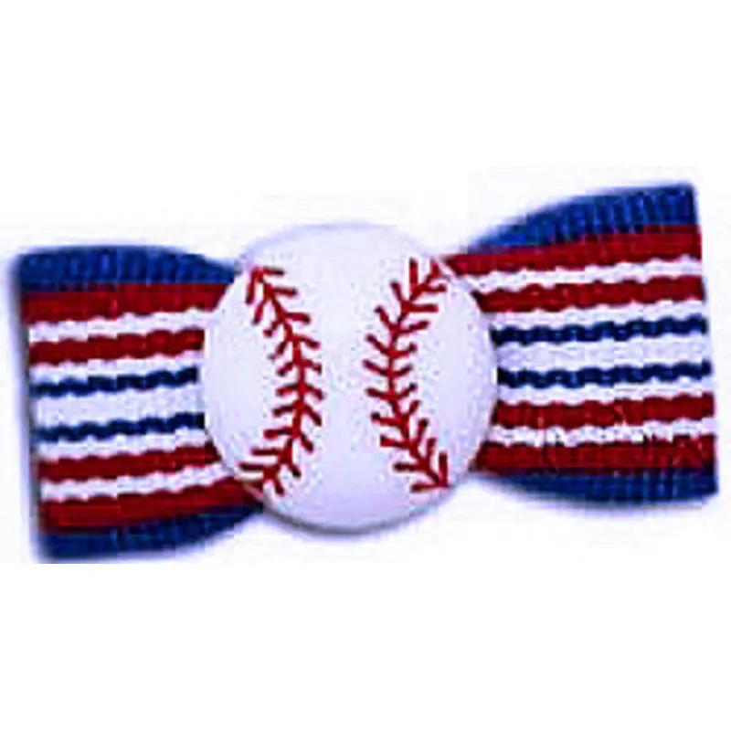 Dog Bow Barrette - Play Ball Latex Bands