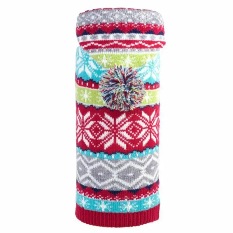 Fairisle Hooded Dog Sweater