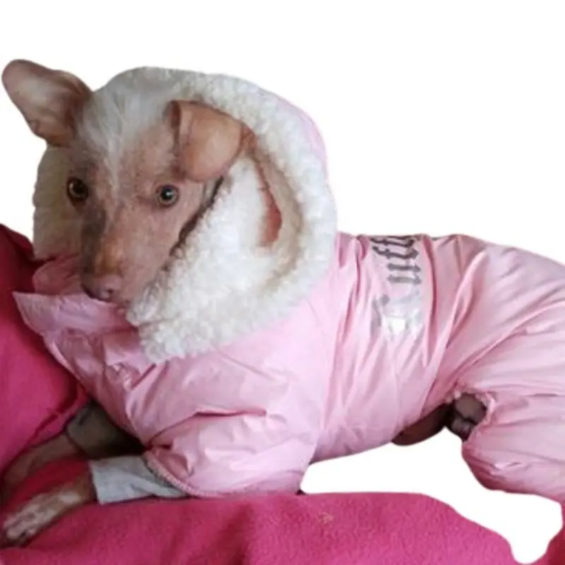 Ruffin It Pink Dog Snow Suit