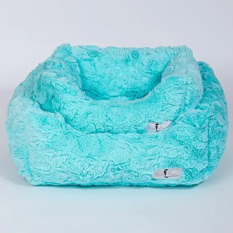 Designer Cuddle Dog Bed - Aquamarine Small