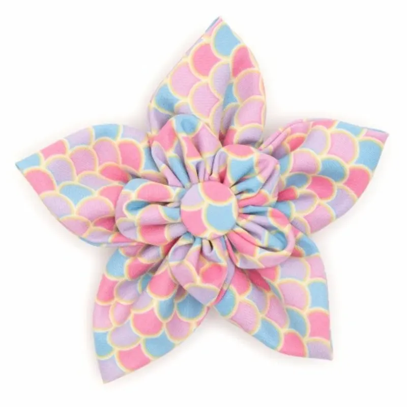 Mermaid Pet Dog Collar Flower Small