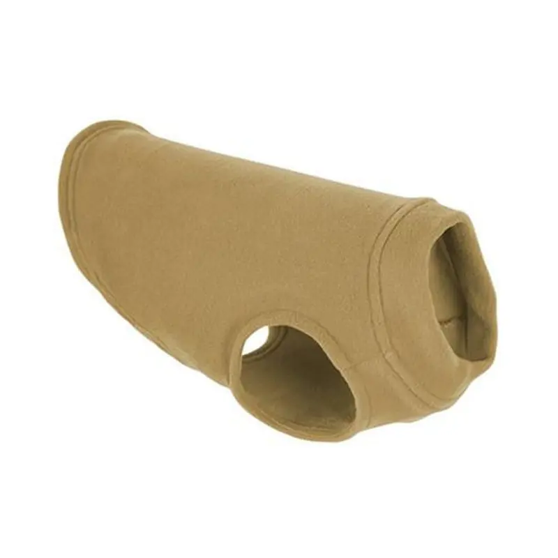 Warm Stretch Fleece Dog Vest Wrap - Sand