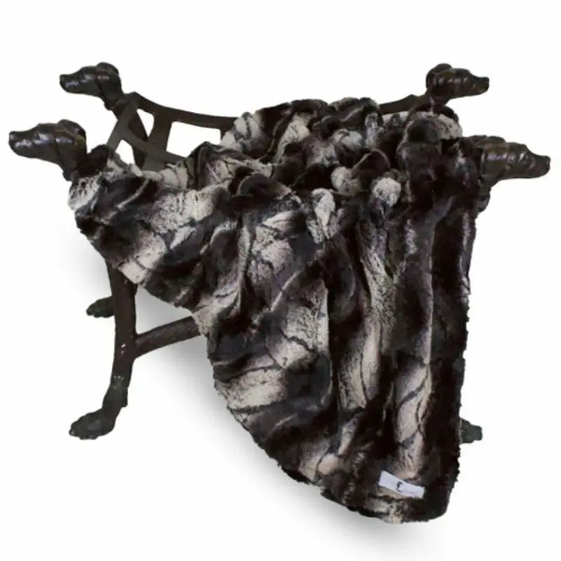 Designer Deluxe Pet Dog Blanket or Throw - Chinchilla