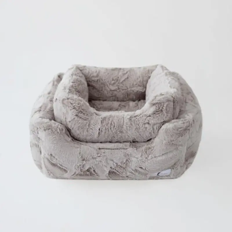 Designer Luxe Dog Bed - Taupe Small