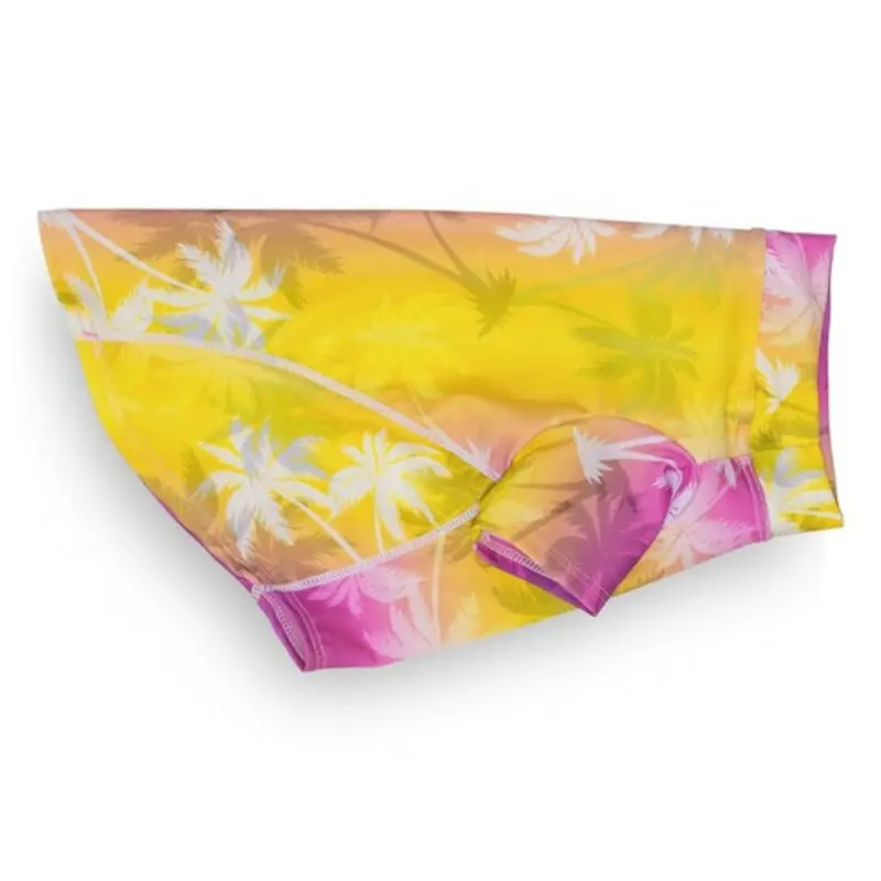 Palm Tree Pink Sun Protective Lightweight Dog Shirt