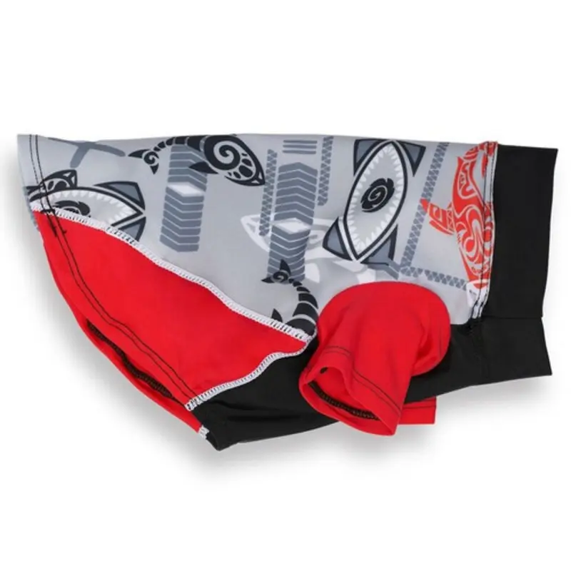 Tribal Shark Falcon Red Sun Protective Lightweight Dog Shirt