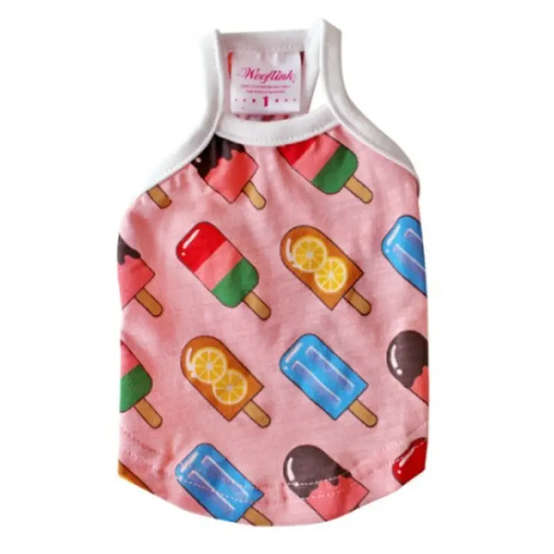 Wooflink Popsicles Dog Top - Pink 2