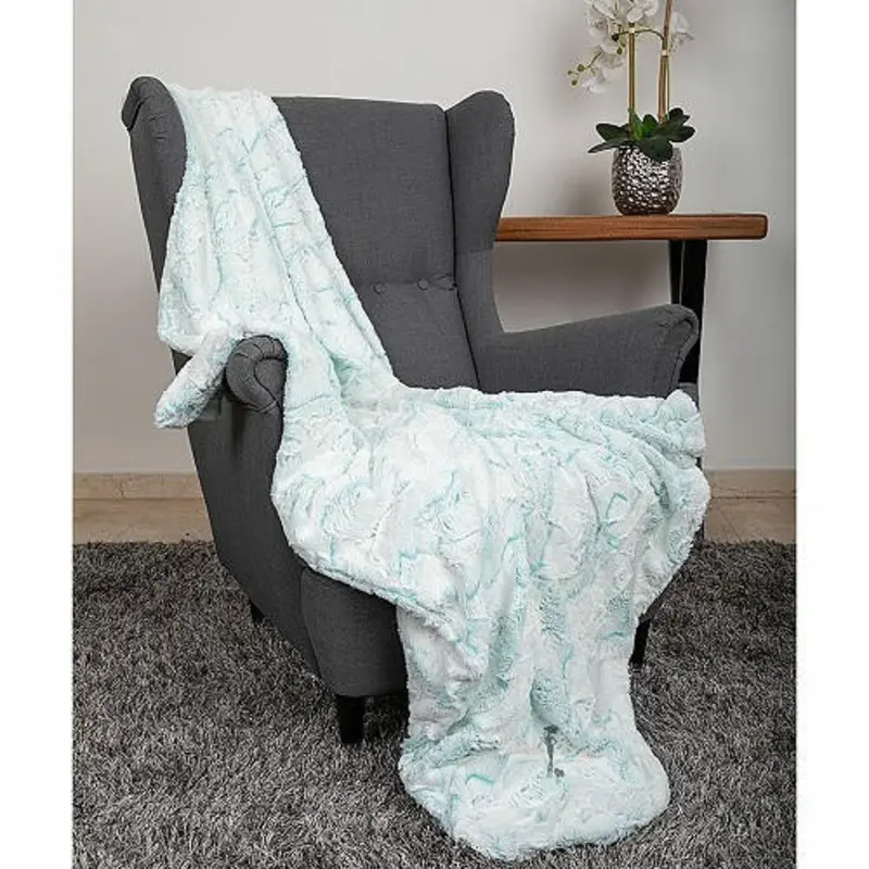 Designer Whisper Pet Dog Throw Blanket - Aqua