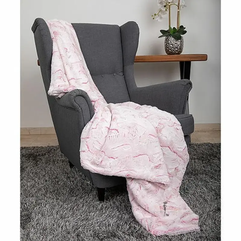 Designer Whisper Pet Dog Throw Blanket - Fuchsia