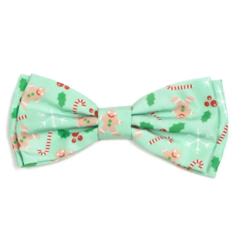 Gingerbread Pet Dog Bow Tie Small