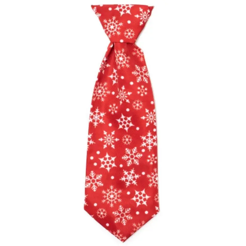 Let It Snow Pet Dog Neck Tie Small