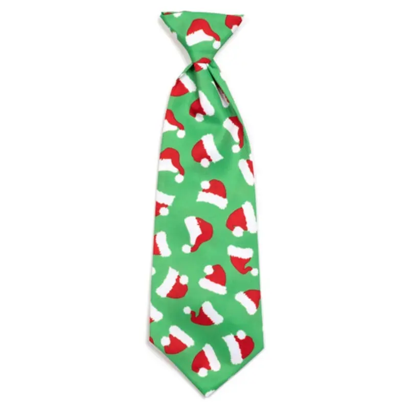 Santa Hats Pet Dog Neck Tie Small