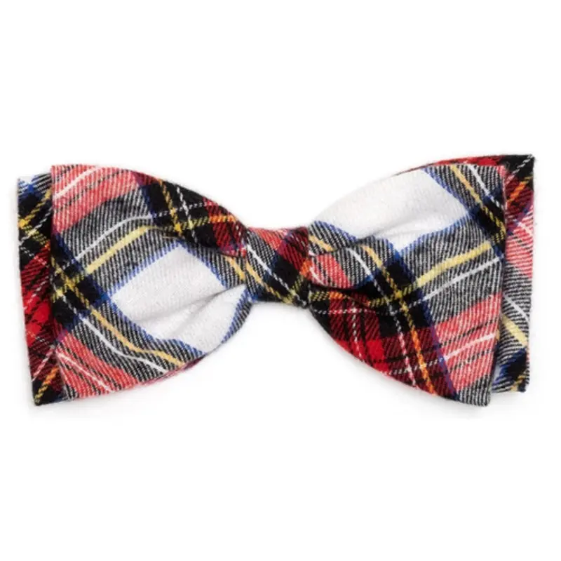 Stewart Tartan Red Pet Dog Bow Tie Small