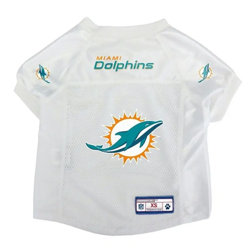 Miami Dolphins Mesh Pet Dog Jersey
