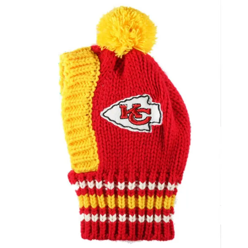 NFL Kansas City Chiefs Knit Dog Ski Hat Small