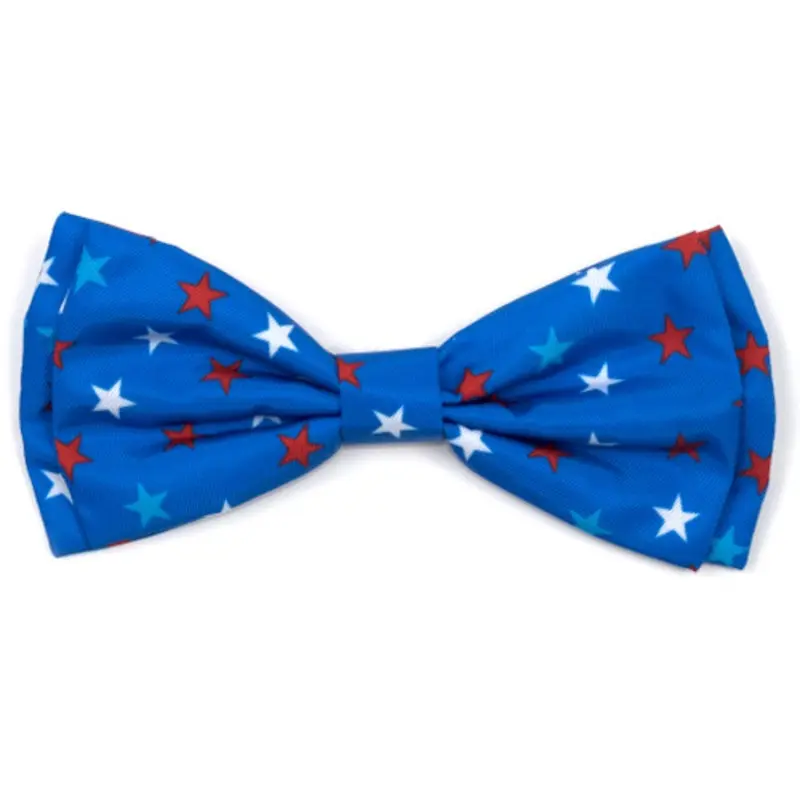 Patriotic Stars Pet Dog Bow Tie Small