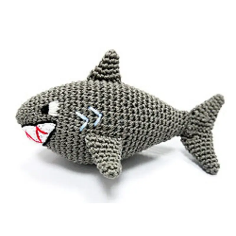 Shark PAWer Squeaker Dog Toy One Size