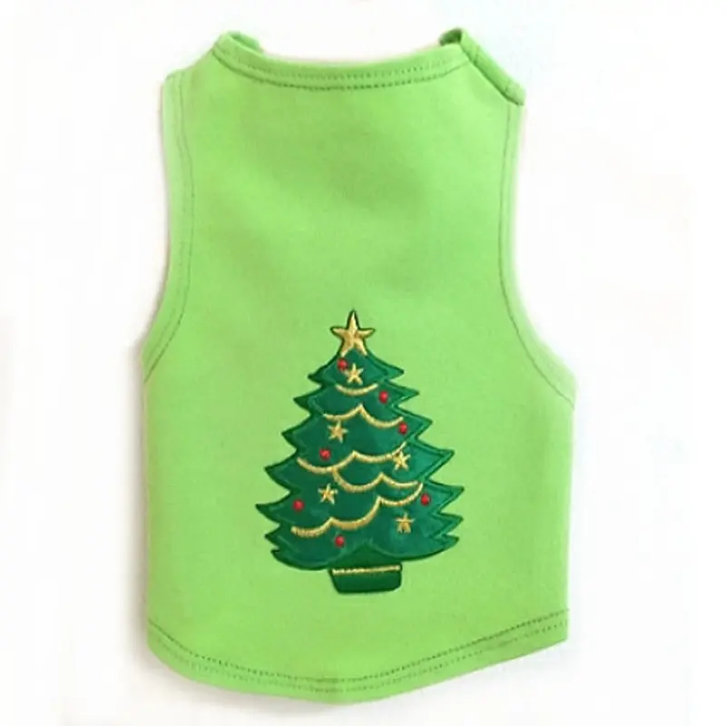 Christmas Tree Knit Dog Tank Teacup