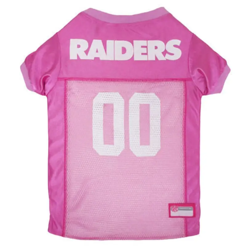 Las Vegas Raiders Pink Pet Dog Jersey
