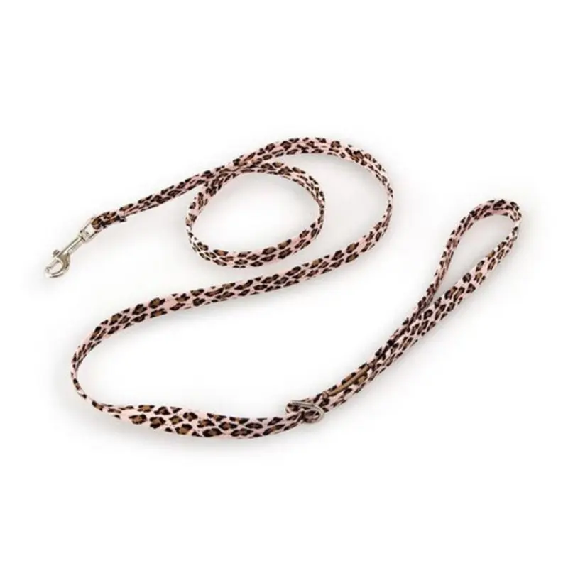 Plain Ultrasuede Dog Leash - Cheetah