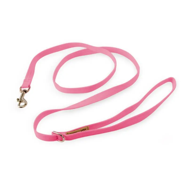 Plain Ultrasuede Dog Leash - Perfect Pink