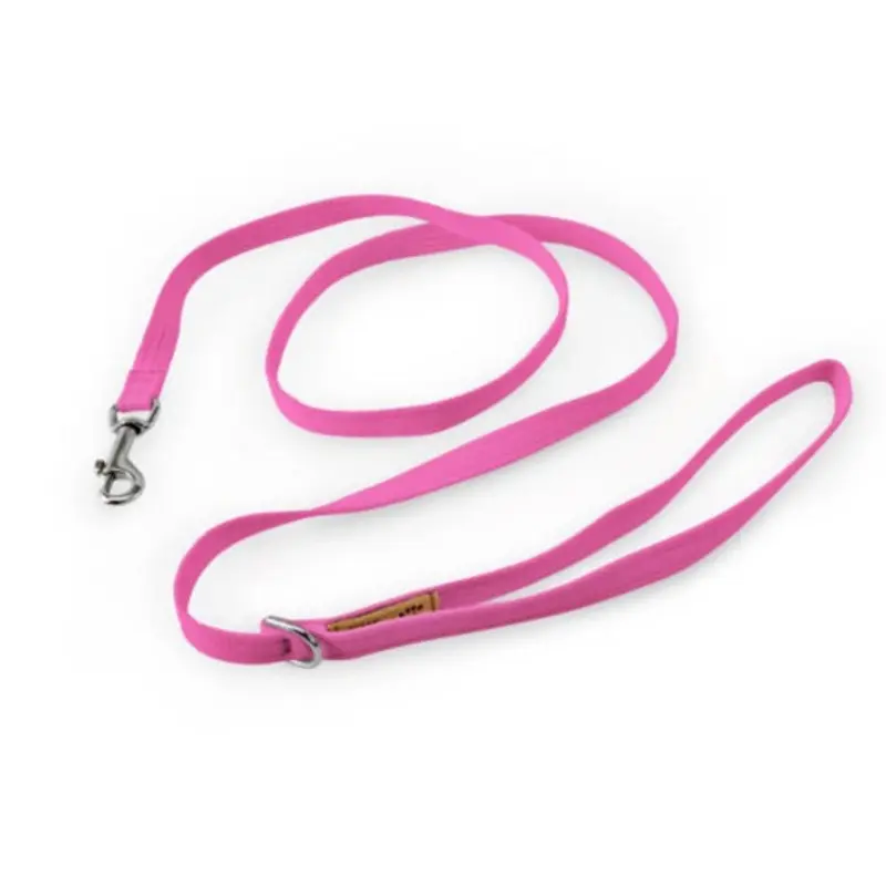 Plain Ultrasuede Dog Leash - Pink Sapphire