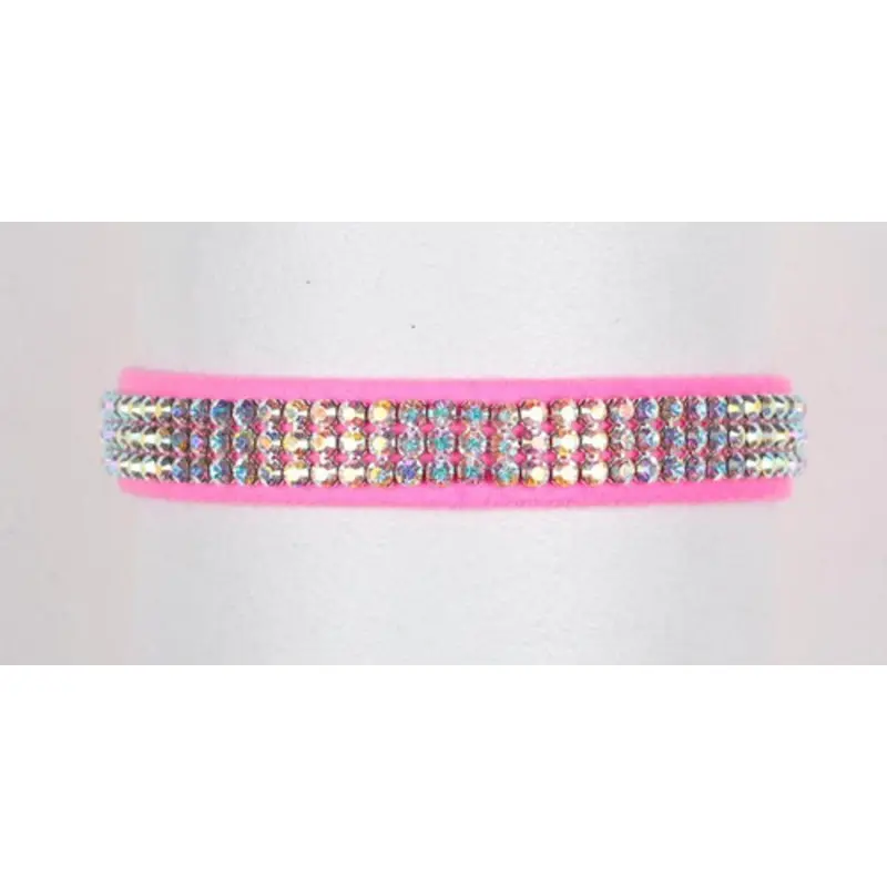 Aurora Borealis Crystal 3 Row Collars