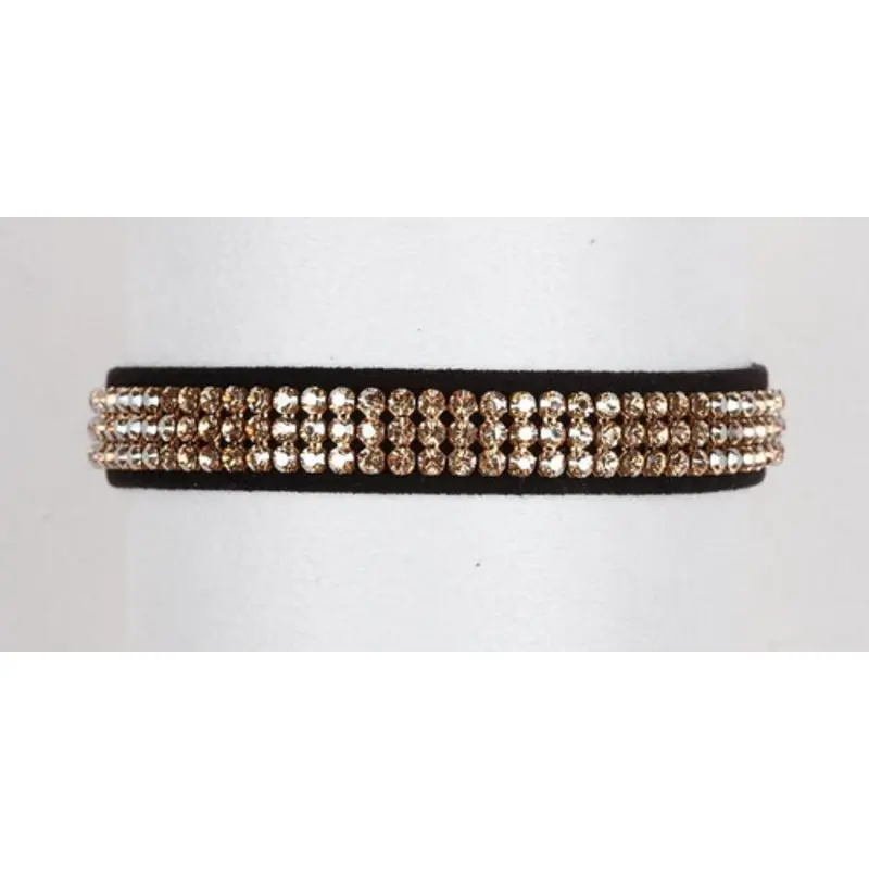 Golden Shadow Crystal 3 Row Collars