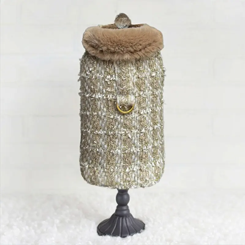 Annabella Dog Coat - Gold Ore XS