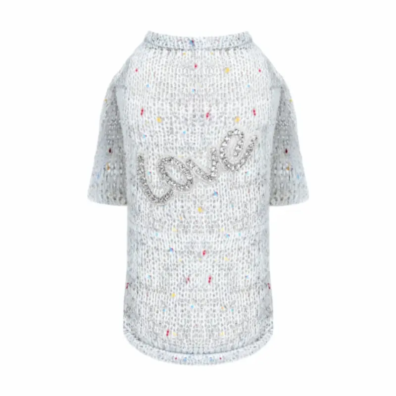 Love Dog Sweater - Gray XXS